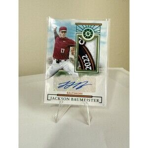 2024 Panini Boys Of Summer Jackson Baumeister Rookie Patch Auto #5/5